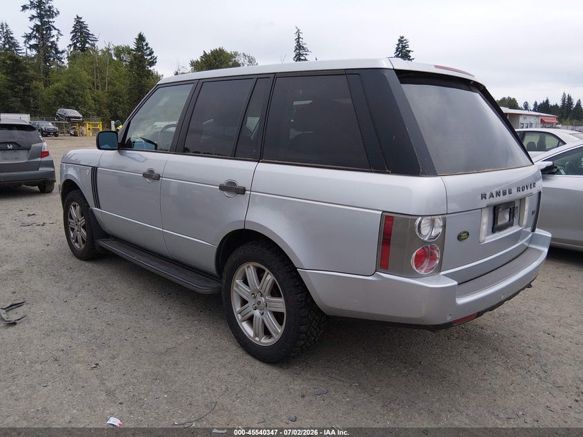 2008 Land rover RANGE ROVER VIN SALME15498A267186 IAAI salvage auction — NORMAL WEAR, Clear (Washington), sold $425 on 2026-07-22 (photo 3)