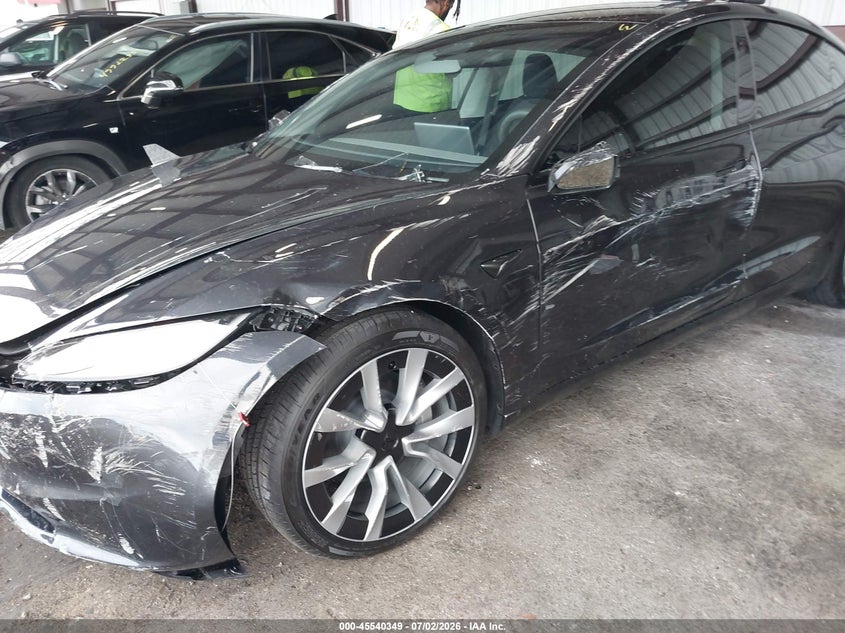 2026 Tesla Model 3 VIN 5YJ3E1EA0TF144286 IAAI salvage auction — SIDE, Rebuildable (Florida), sold $9,100 on 2026-07-30 (photo 6)