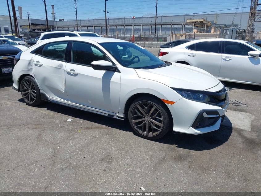 2021 Honda Civic VIN SHHFK7G49MU204081 IAAI salvage auction — FRONT END, Salvage Title, sold $3,550 on 2026-07-28 (photo 1)