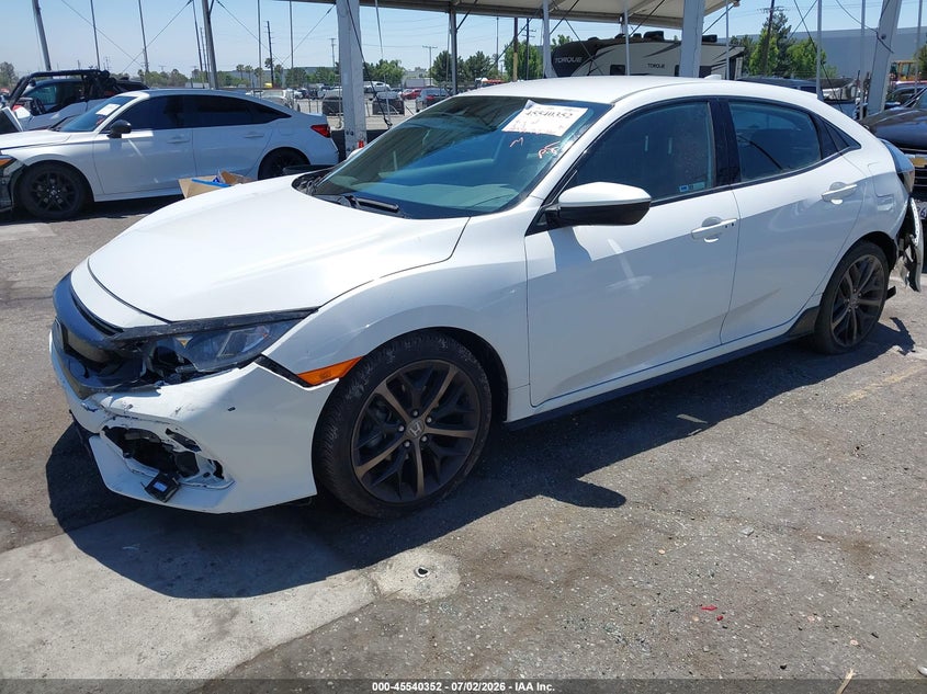 2021 Honda Civic VIN SHHFK7G49MU204081 IAAI salvage auction — FRONT END, Salvage Title, sold $3,550 on 2026-07-28 (photo 2)
