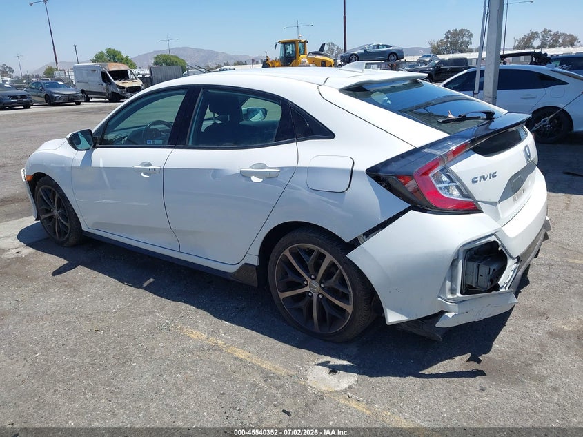 2021 Honda Civic VIN SHHFK7G49MU204081 IAAI salvage auction — FRONT END, Salvage Title, sold $3,550 on 2026-07-28 (photo 3)