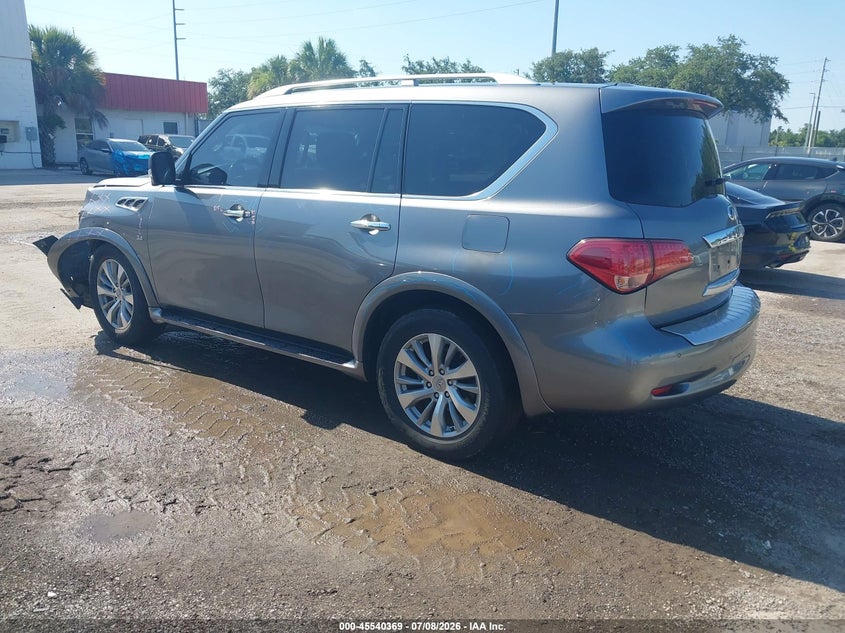 2017 Infiniti Qx80 VIN JN8AZ2NF5H9644186 IAAI salvage auction — FRONT END, Rebuildable (Florida), sold $1,900 on 2026-07-29 (photo 3)