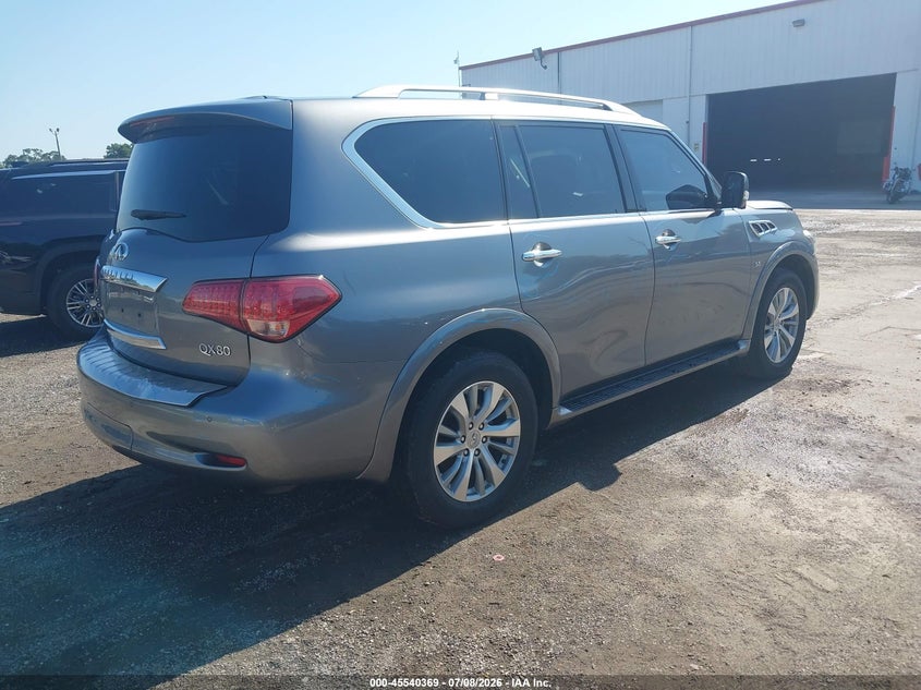 2017 Infiniti Qx80 VIN JN8AZ2NF5H9644186 IAAI salvage auction — FRONT END, Rebuildable (Florida), sold $1,900 on 2026-07-29 (photo 4)