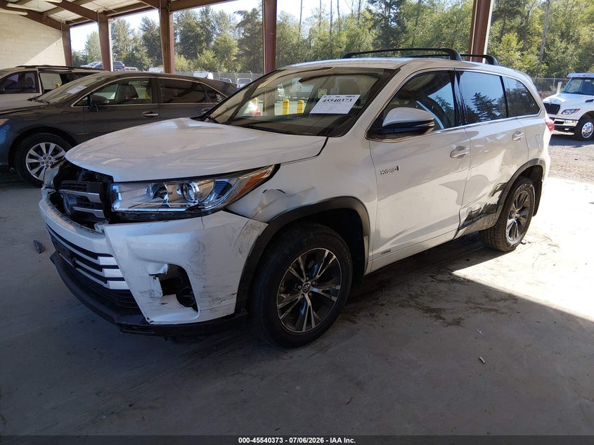 2018 Toyota Highlander VIN 5TDBGRFH5JS051109 IAAI salvage auction — FRONT END, Bill Of Sale (Washington), sold $5,000 on 2026-07-29 (photo 2)