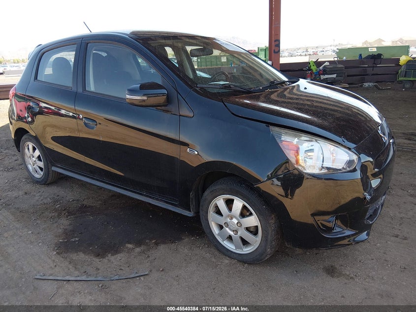 2015 Mitsubishi Mirage VIN ML32A4HJ5FH058189 IAAI salvage auction — NORMAL WEAR, Clear-Dealer Only (Arizona), sold $25 on 2026-07-28 (photo 1)