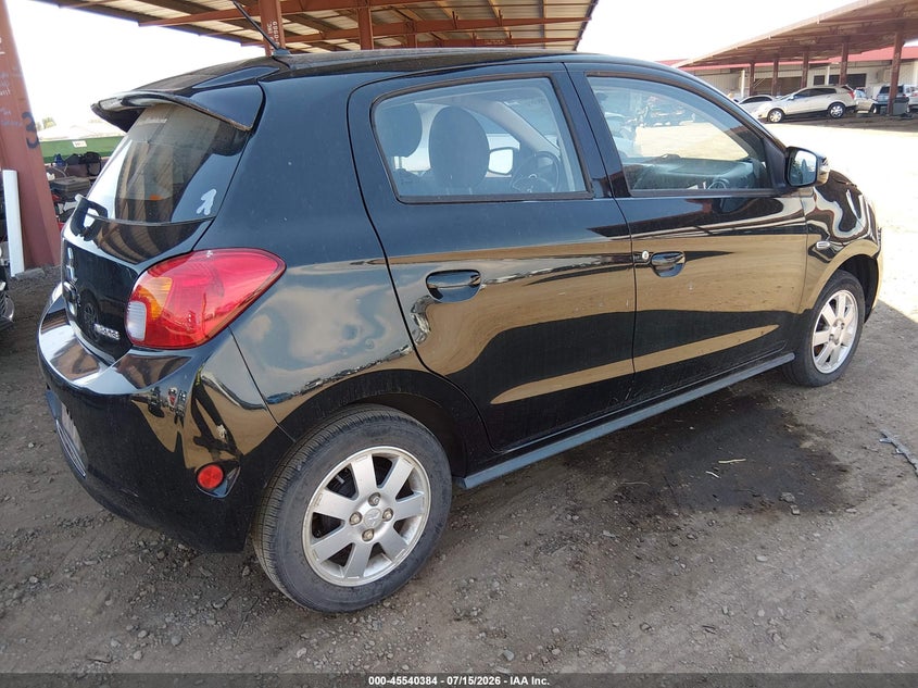 2015 Mitsubishi Mirage VIN ML32A4HJ5FH058189 IAAI salvage auction — NORMAL WEAR, Clear-Dealer Only (Arizona), sold $25 on 2026-07-28 (photo 4)