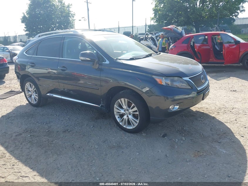 2010 Lexus Rx VIN JTJBC1BA9A2023906 IAAI salvage auction — REAR END, Salvage (Pennsylvania), sold $2,550 on 2026-07-31 (photo 1)