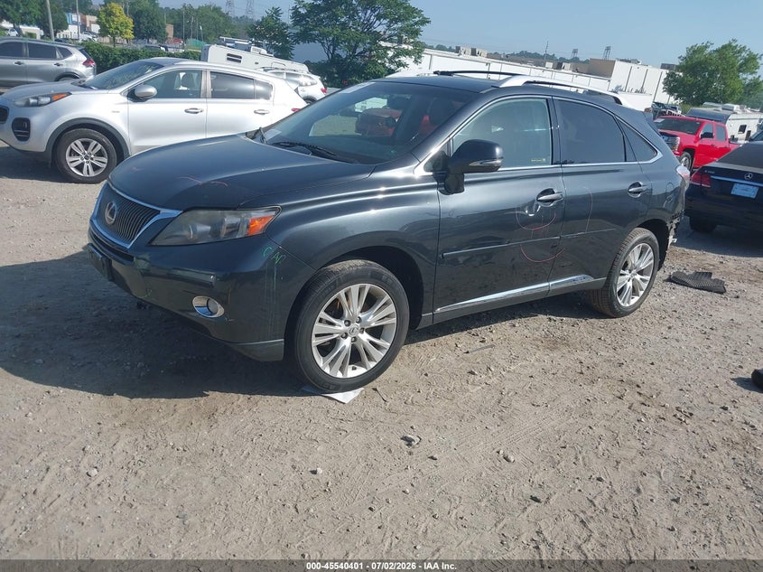 2010 Lexus Rx VIN JTJBC1BA9A2023906 IAAI salvage auction — REAR END, Salvage (Pennsylvania), sold $2,550 on 2026-07-31 (photo 2)