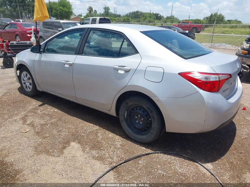 2016 Toyota Corolla VIN 5YFBURHE6GP478957 IAAI salvage auction — NORMAL WEAR, Salvage Title, sold $1,300 on 2026-07-28 (photo 3)