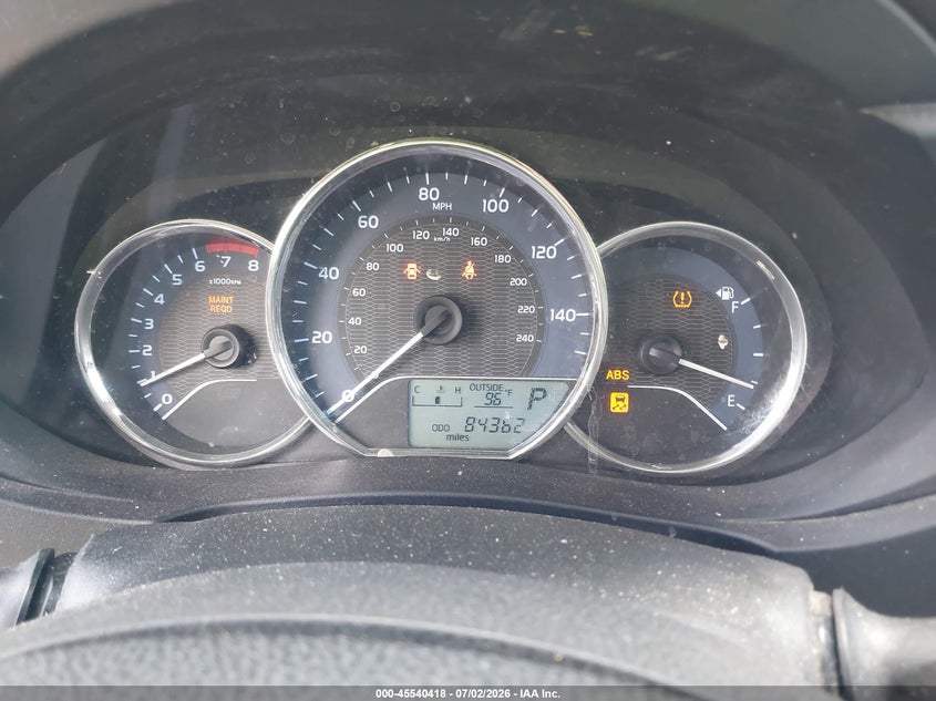 2016 Toyota Corolla VIN 5YFBURHE6GP478957 IAAI salvage auction — NORMAL WEAR, Salvage Title, sold $1,300 on 2026-07-28 (photo 7)