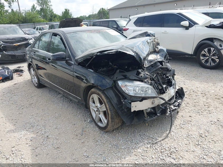 2011 Mercedes-benz C class VIN WDDGF8BB3BR146343 IAAI salvage auction — FRONT END, Salvage (Ohio), sold $425 on 2026-08-05 (photo 1)