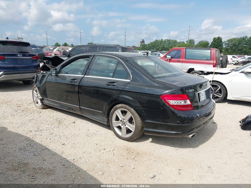 2011 Mercedes-benz C class VIN WDDGF8BB3BR146343 IAAI salvage auction — FRONT END, Salvage (Ohio), sold $425 on 2026-08-05 (photo 3)