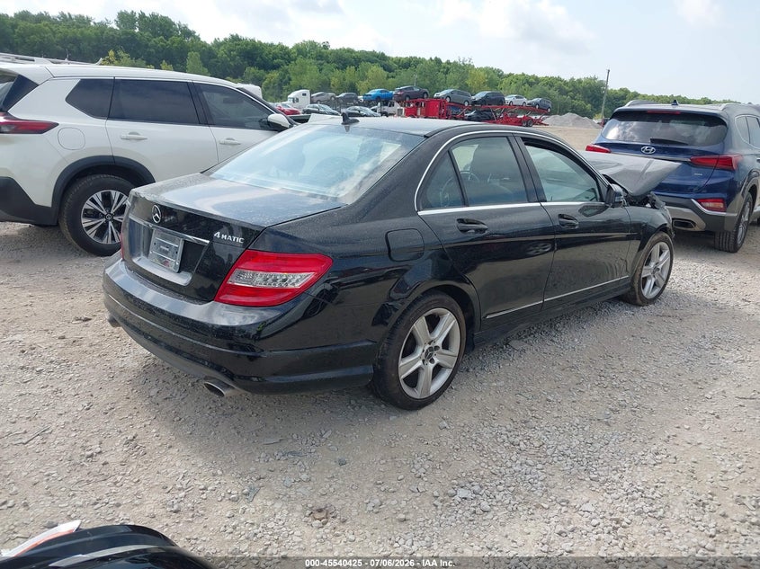 2011 Mercedes-benz C class VIN WDDGF8BB3BR146343 IAAI salvage auction — FRONT END, Salvage (Ohio), sold $425 on 2026-08-05 (photo 4)