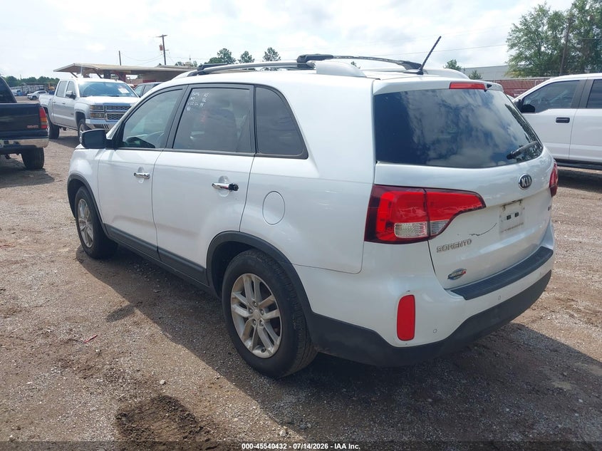 2014 Kia Sorento VIN 5XYKT4A64EG456496 IAAI salvage auction — FRONT END, Nrc Lienholder Repossession Paperwork (Texas), sold $275 on 2026-07-30 (photo 3)