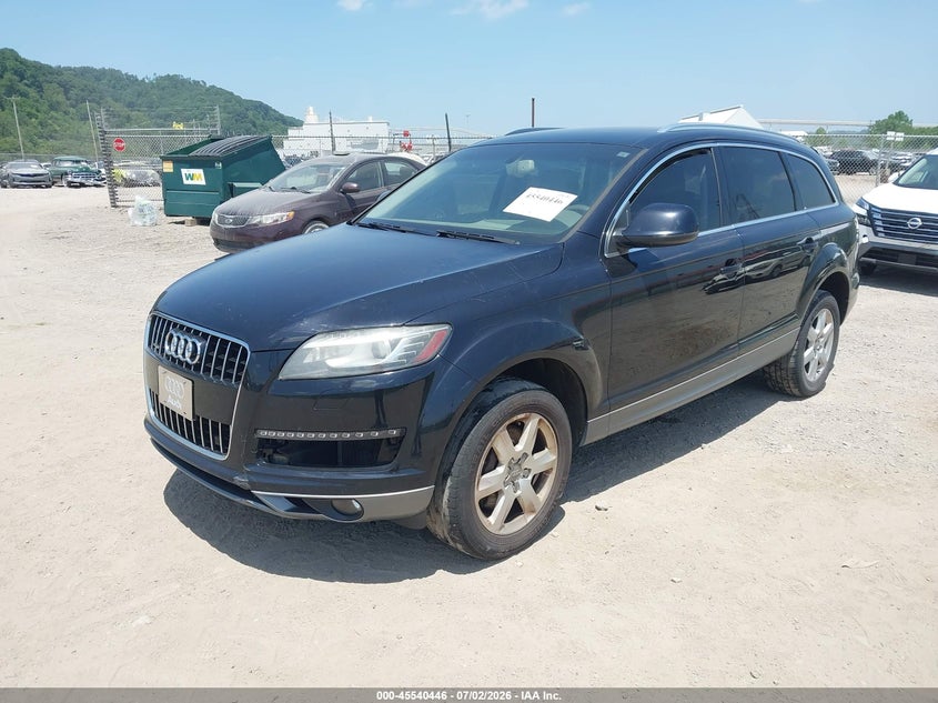 2014 Audi Q7 VIN WA1CGAFE5ED020319 IAAI salvage auction — NORMAL WEAR, Original (Ohio), sold $450 on 2026-07-07 (photo 2)