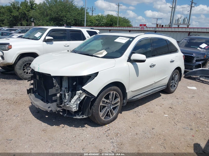 2017 Acura Mdx VIN 5FRYD4H87HB008598 IAAI salvage auction — FRONT END, Original (Texas), sold $8,250 on 2026-09-03 (photo 2)