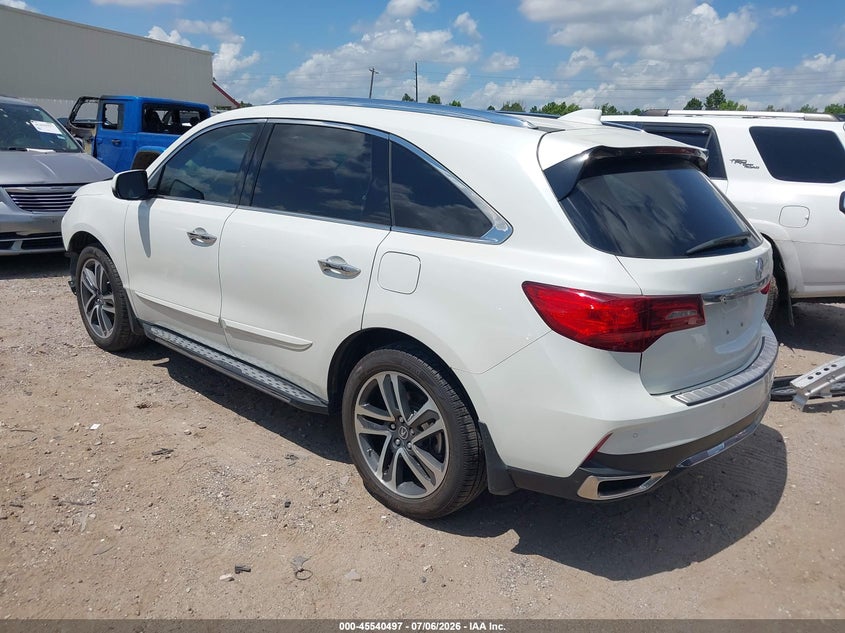 2017 Acura Mdx VIN 5FRYD4H87HB008598 IAAI salvage auction — FRONT END, Original (Texas), sold $8,250 on 2026-09-03 (photo 3)