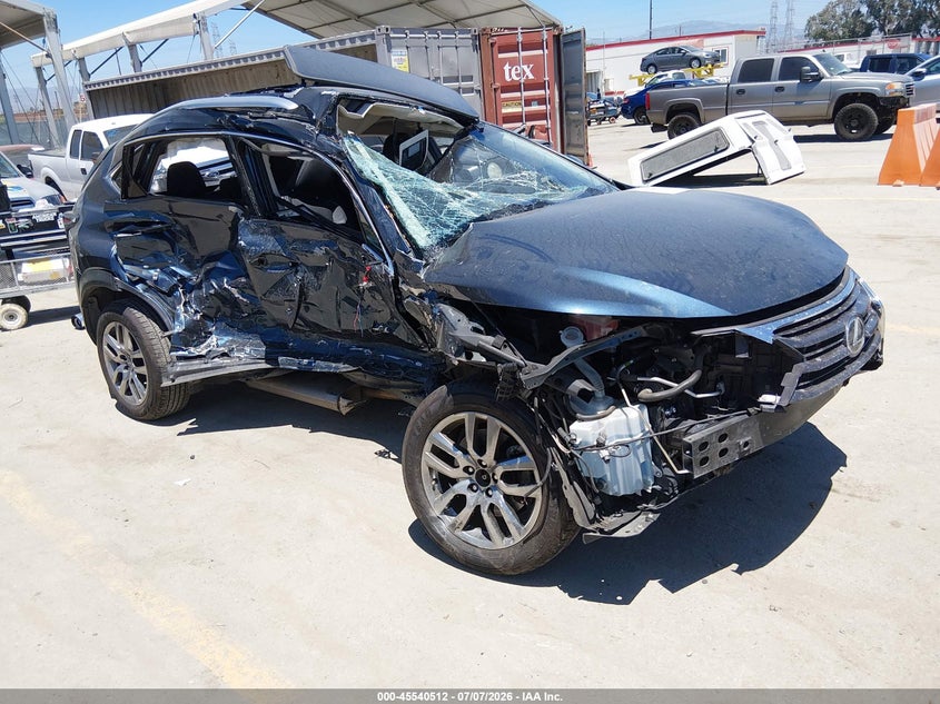 2015 Lexus Nx VIN JTJYARBZ9F2001299 IAAI salvage auction — RIGHT SIDE, Salvage Title, sold $650 on 2026-07-29 (photo 1)