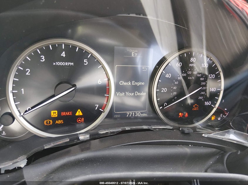 2015 Lexus Nx VIN JTJYARBZ9F2001299 IAAI salvage auction — RIGHT SIDE, Salvage Title, sold $650 on 2026-07-29 (photo 7)