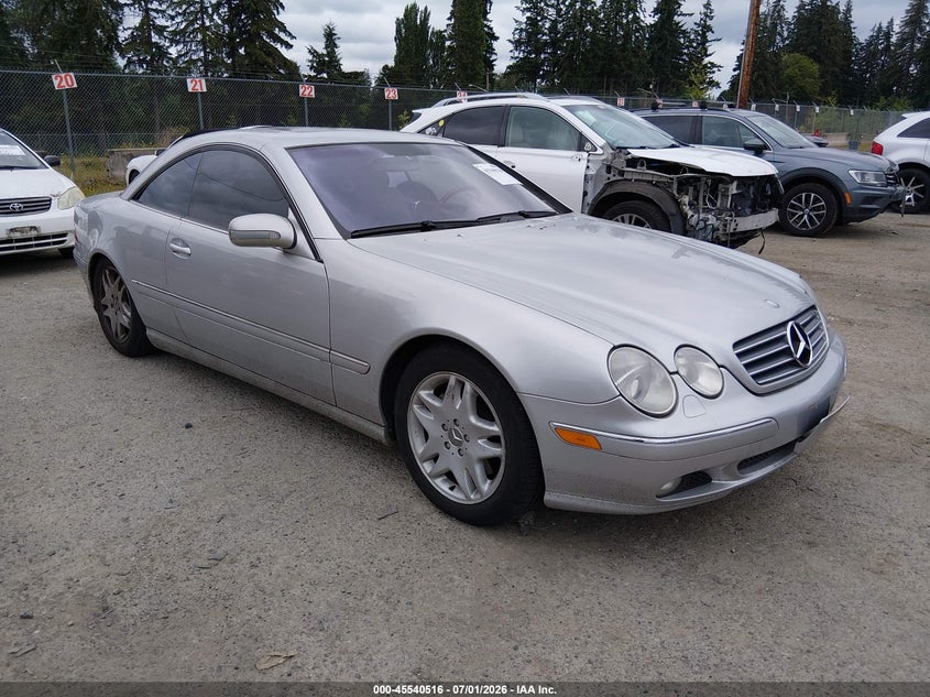 2002 Mercedes-benz Cl-class VIN WDBPJ75J62A029388 IAAI salvage auction — NORMAL WEAR, Clear (Washington), sold $500 on 2026-07-17 (photo 1)