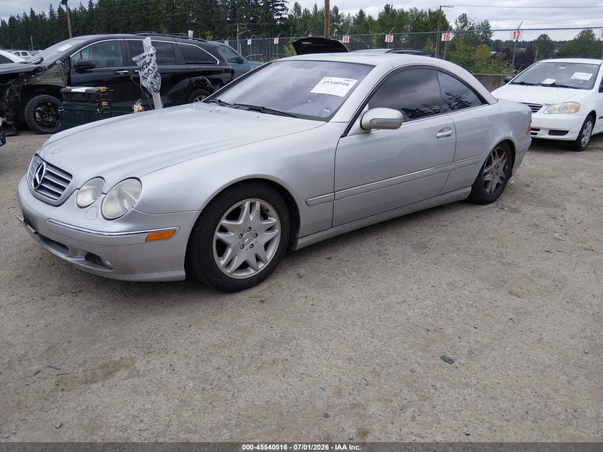 2002 Mercedes-benz Cl-class VIN WDBPJ75J62A029388 IAAI salvage auction — NORMAL WEAR, Clear (Washington), sold $500 on 2026-07-17 (photo 2)