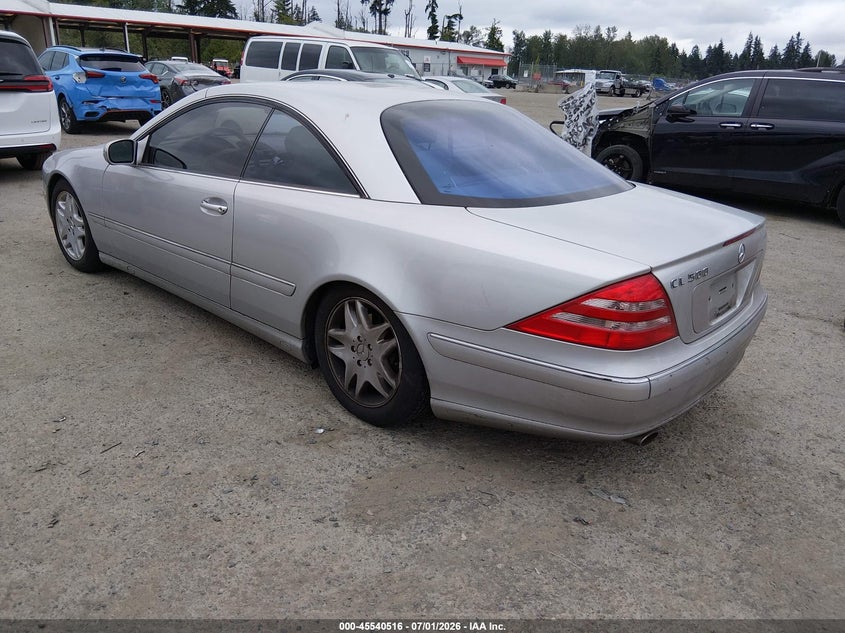 2002 Mercedes-benz Cl-class VIN WDBPJ75J62A029388 IAAI salvage auction — NORMAL WEAR, Clear (Washington), sold $500 on 2026-07-17 (photo 3)