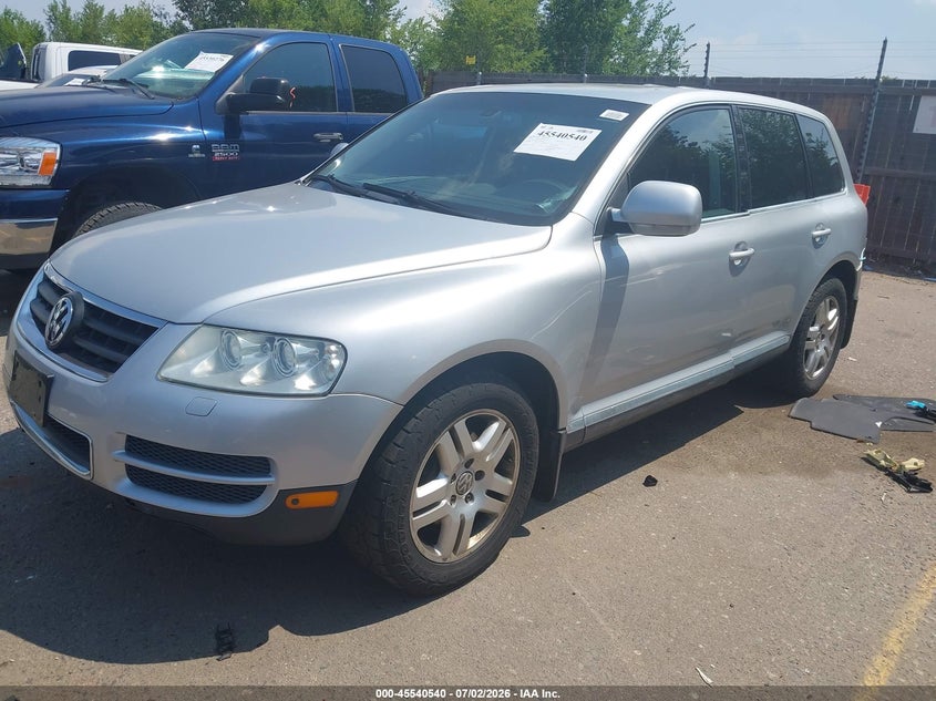 2004 Volkswagen Touareg VIN WVGEM77L54D047876 IAAI salvage auction — RIGHT FRONT, Clear (Colorado), sold $225 on 2026-07-10 (photo 2)