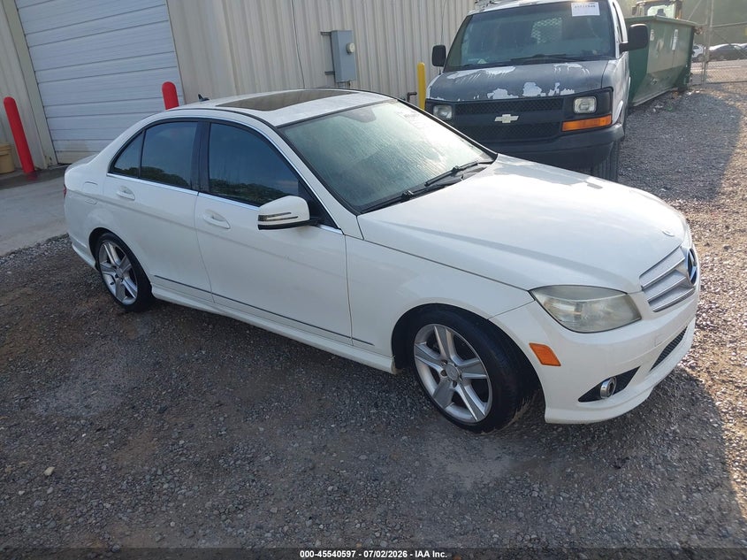 2010 Mercedes-benz C class VIN WDDGF5EB3AR121967 IAAI salvage auction — NORMAL WEAR, Clear (Alabama), sold $850 on 2026-08-06 (photo 1)