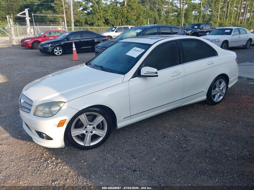 2010 Mercedes-benz C class VIN WDDGF5EB3AR121967 IAAI salvage auction — NORMAL WEAR, Clear (Alabama), sold $850 on 2026-08-06 (photo 2)