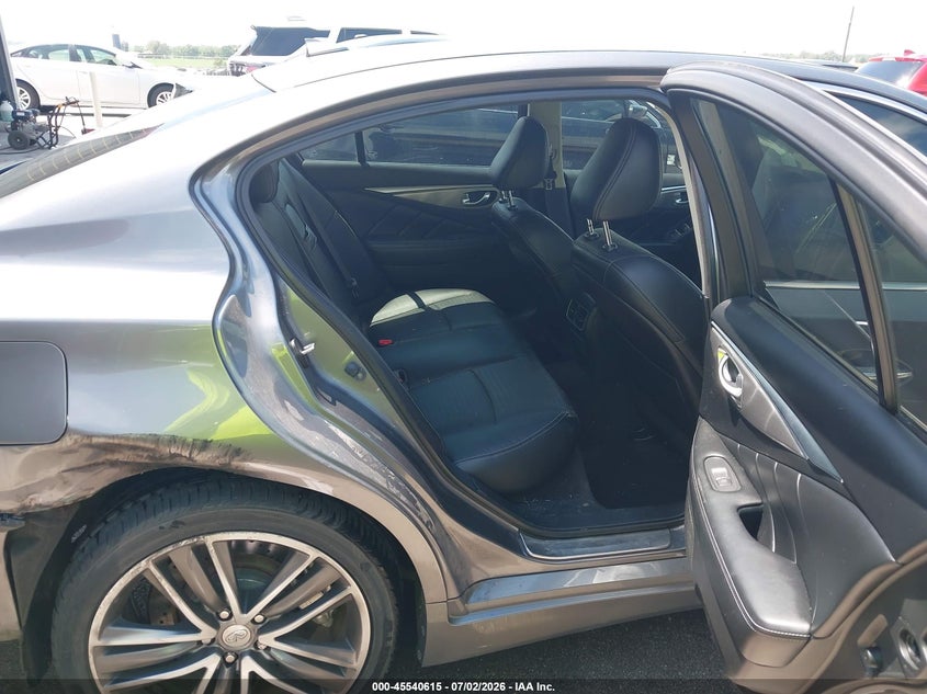2014 Infiniti Q50 VIN JN1AV7AR3EM702814 IAAI salvage auction — REAR END, Certificate Of Title (Nebraska), sold $2,450 on 2026-08-20 (photo 8)