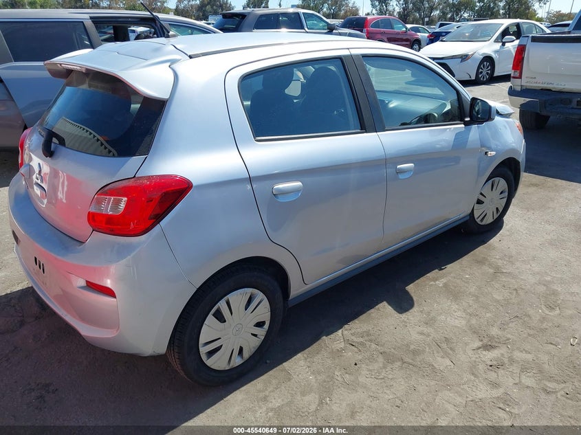 2020 Mitsubishi Mirage VIN ML32A3HJ9LH003170 IAAI salvage auction — LEFT FRONT, Salvage (California), sold $900 on 2026-07-23 (photo 4)
