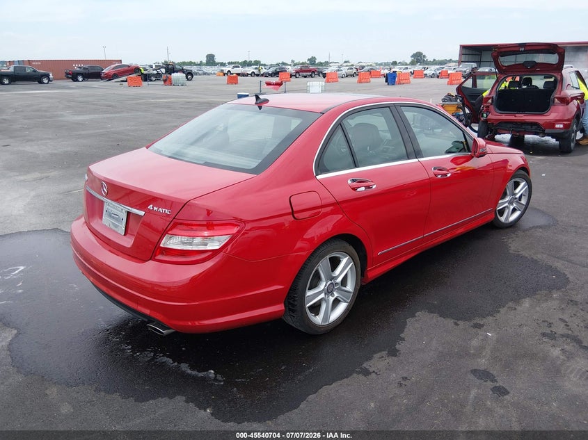 2011 Mercedes-benz C-klasse VIN WDDGF8BB7BR157264 IAAI salvage auction — FRONT END, Salvage (Missouri), sold $2,050 on 2026-08-04 (photo 4)