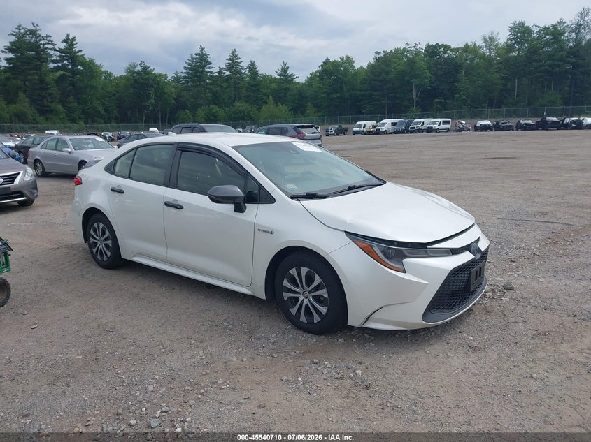 2020 Toyota Corolla VIN JTDEBRBE6LJ002346 IAAI salvage auction — FRONT END, Salvage (Massachusetts), sold $5,900 on 2026-07-24 (photo 1)