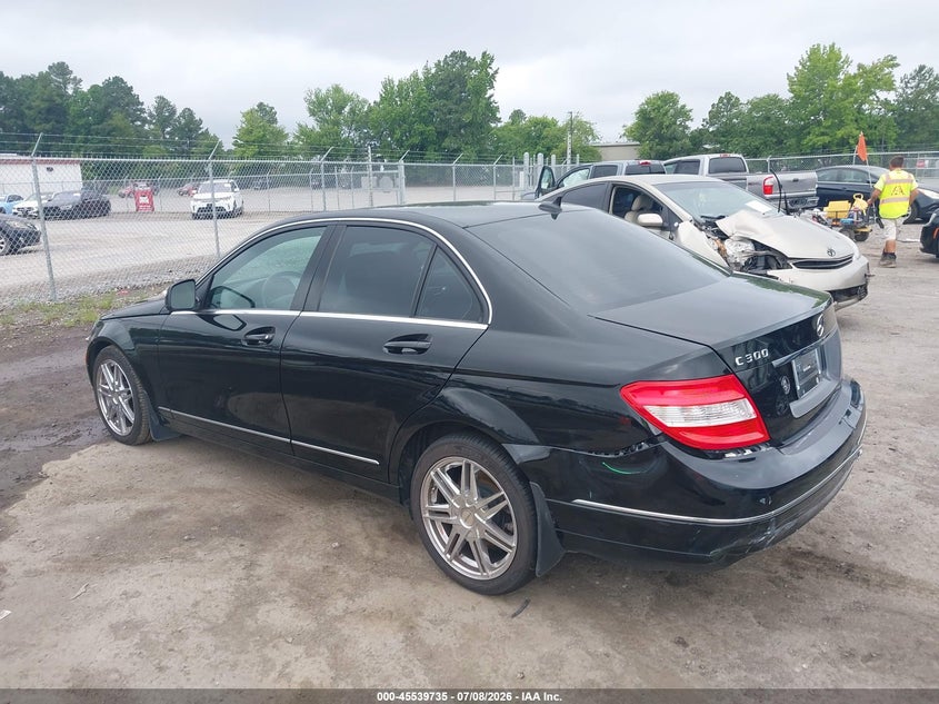 2009 Mercedes-benz C class VIN WDDGF54X99R045776 IAAI salvage auction — REAR END, Clear (Virginia), sold $750 on 2026-07-24 (photo 3)