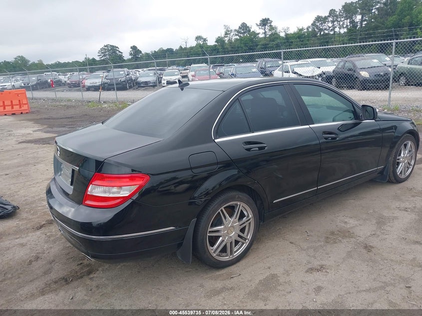 2009 Mercedes-benz C class VIN WDDGF54X99R045776 IAAI salvage auction — REAR END, Clear (Virginia), sold $750 on 2026-07-24 (photo 4)