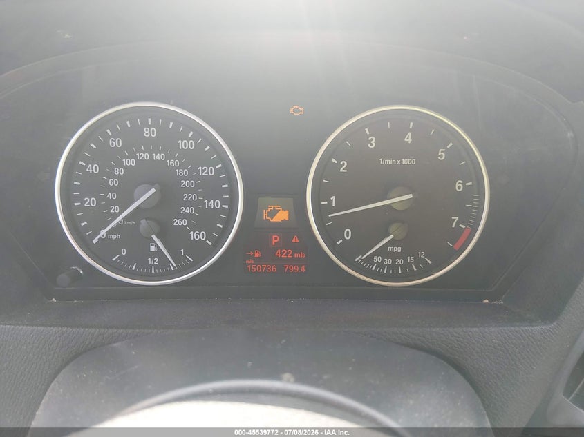 2013 BMW X5 VIN 5UXZV4C5XD0E01442 IAAI salvage auction — RIGHT REAR, Salvage (Ohio), sold $1,450 on 2026-07-29 (photo 7)