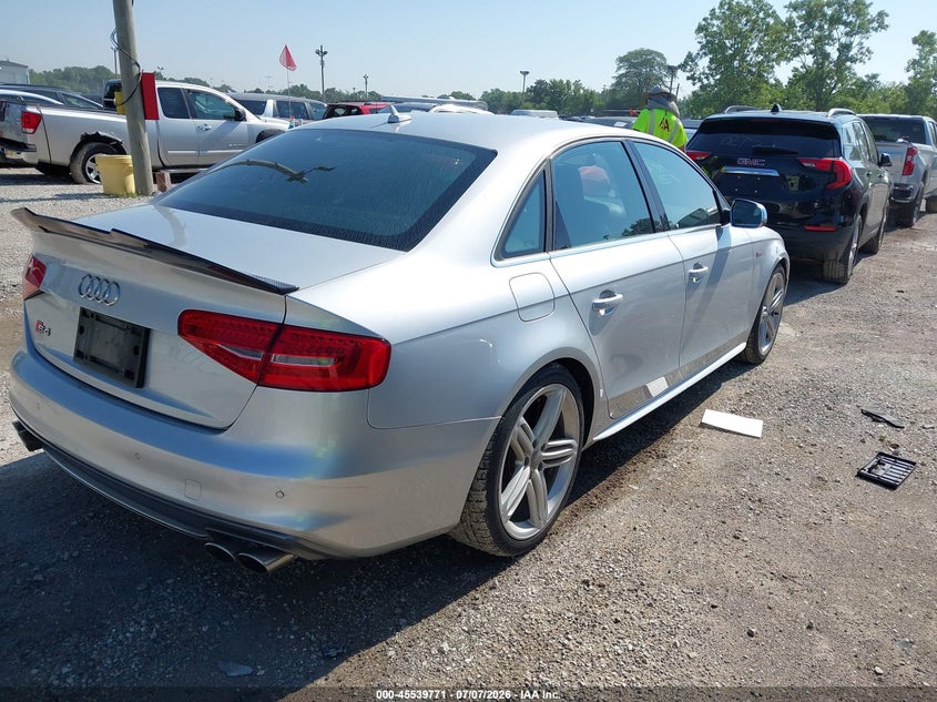 2013 Audi S4 VIN WAUDGAFL7DA105586 IAAI salvage auction — NORMAL WEAR, Previous Salvage (Michigan), sold $4,650 on 2026-07-14 (photo 4)