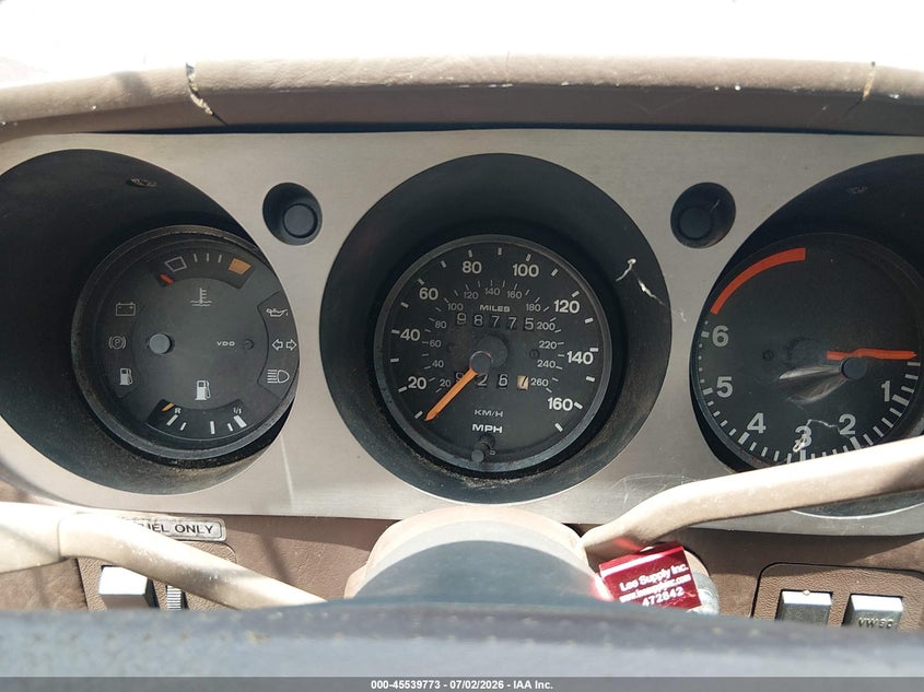 1985 Porsche 944 VIN WP0AA0940FN474159 IAAI salvage auction — NORMAL WEAR, Clear (Tennessee), sold $75 on 2026-07-09 (photo 7)