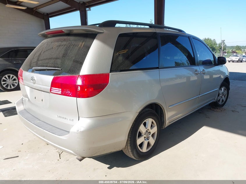 2004 Toyota Sienna VIN 5TDZA23C24S100187 IAAI salvage auction — FRONT END, Bill Of Sale (Washington), sold $450 on 2026-07-22 (photo 4)