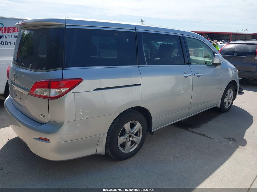 2012 Nissan Quest VIN JN8AE2KP2C9047594 IAAI salvage auction — NORMAL WEAR, Clear (California), sold $1,400 on 2026-08-01 (photo 4)