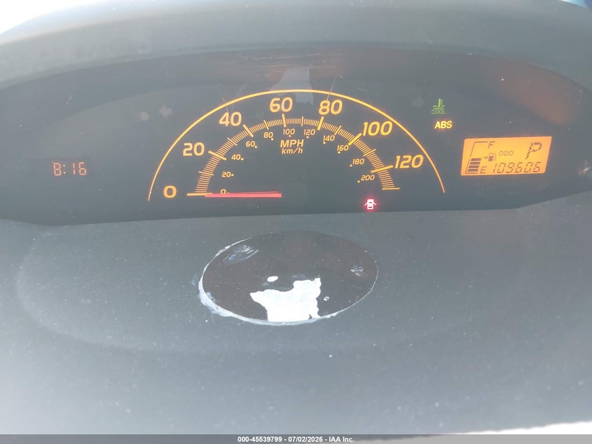 2009 Toyota Yaris VIN JTDJT903595239392 IAAI salvage auction — FRONT END, Salvage (Arizona), sold $550 on 2026-07-12 (photo 7)