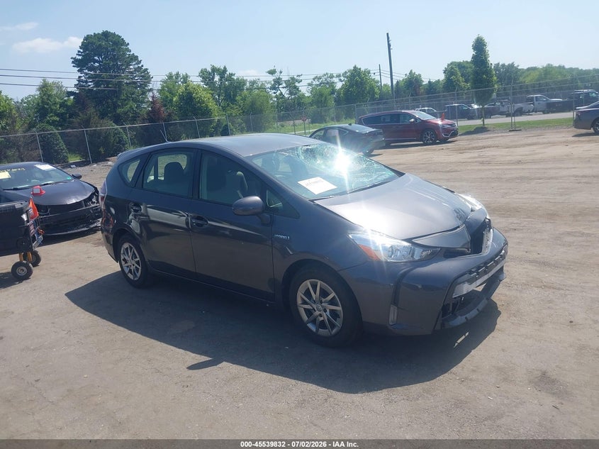 2015 Toyota Prius v VIN JTDZN3EU3FJ020865 IAAI salvage auction — FRONT END, Salvage Title, sold $2,850 on 2026-07-28 (photo 1)