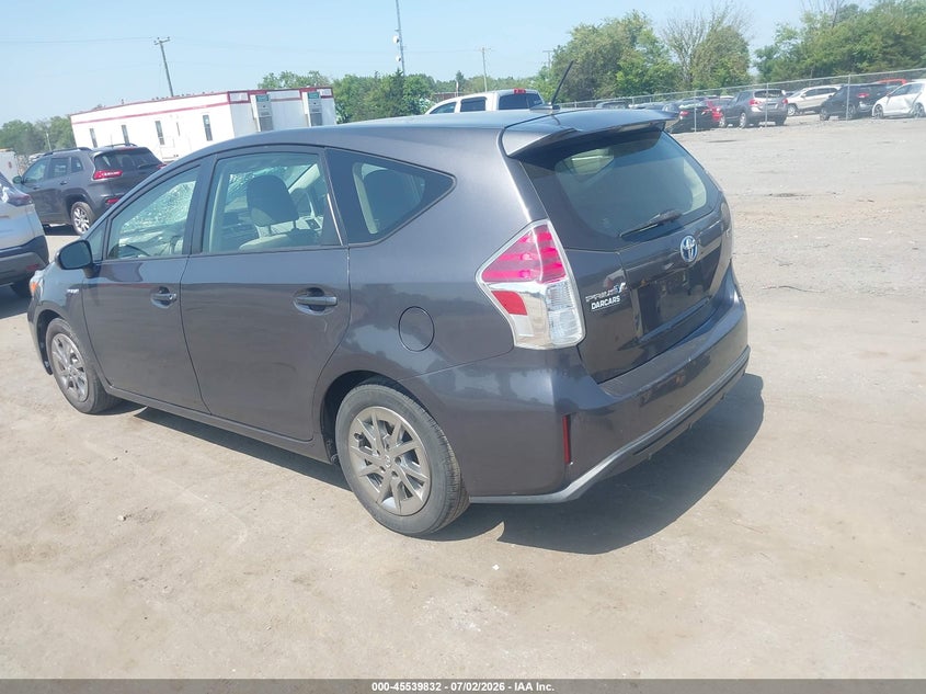 2015 Toyota Prius v VIN JTDZN3EU3FJ020865 IAAI salvage auction — FRONT END, Salvage Title, sold $2,850 on 2026-07-28 (photo 3)