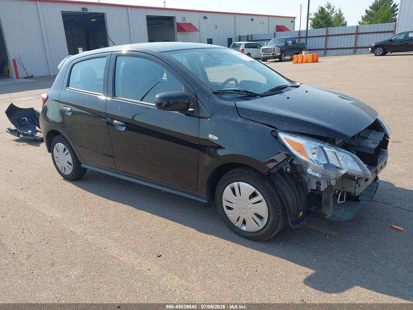 2024 Mitsubishi Mirage VIN ML32AUHJ9RH028827 IAAI salvage auction — FRONT END, Enterprise Vehicles Clear Only (Michigan), sold $7,050 on 2026-07-07 (photo 1)