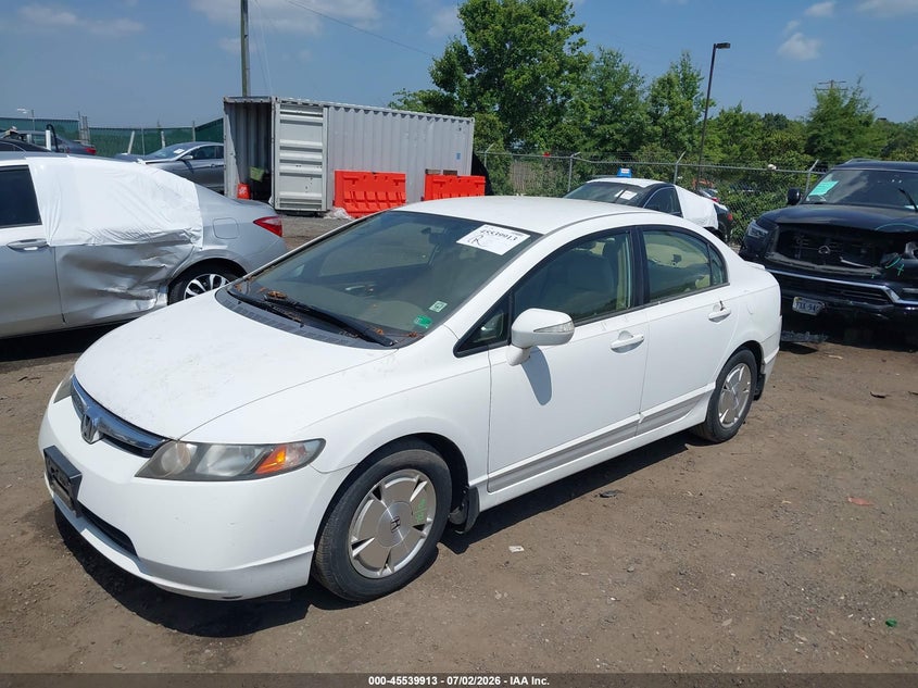 2006 Honda Civic hybrid VIN JHMFA36286S005332 IAAI salvage auction — SIDE, Clear (Virginia), sold $825 on 2026-07-22 (photo 2)