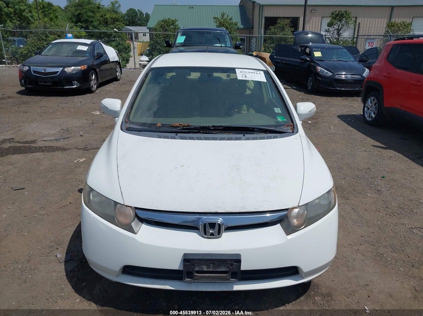 2006 Honda Civic hybrid VIN JHMFA36286S005332 IAAI salvage auction — SIDE, Clear (Virginia), sold $825 on 2026-07-22 (photo 6)