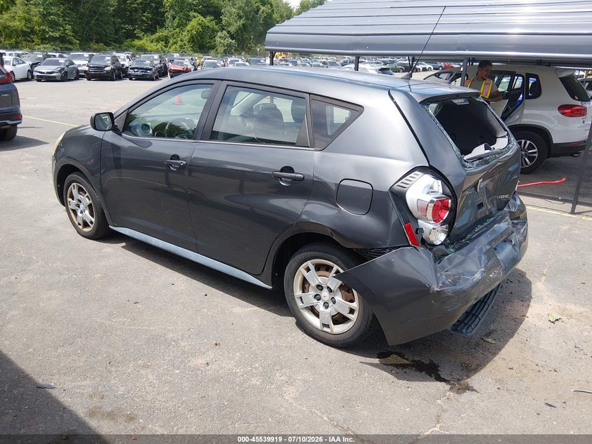 2009 Pontiac Vibe VIN 5Y2SP670X9Z425358 IAAI salvage auction — REAR END, Salvage (Connecticut), sold $425 on 2026-07-16 (photo 3)