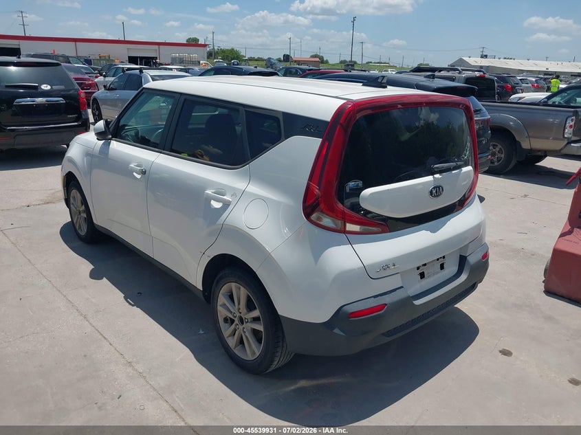 2020 Kia Soul VIN KNDJ23AU9L7068973 IAAI salvage auction — NORMAL WEAR, Original (Texas), sold $1,100 on 2026-07-29 (photo 3)