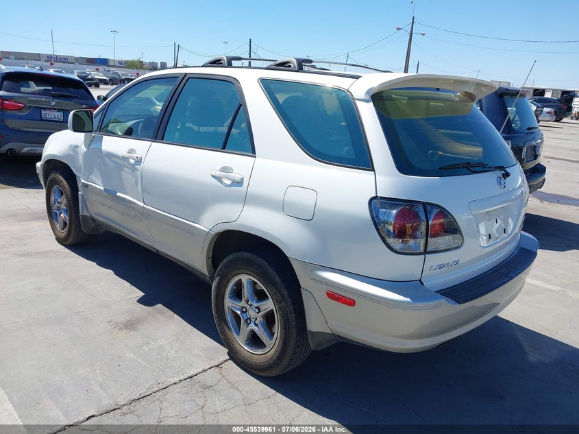 2001 Lexus Rx 300 VIN JTJGF10U810115885 IAAI salvage auction — REAR END, Clear - Dealer Only (California), sold $875 on 2026-07-15 (photo 3)