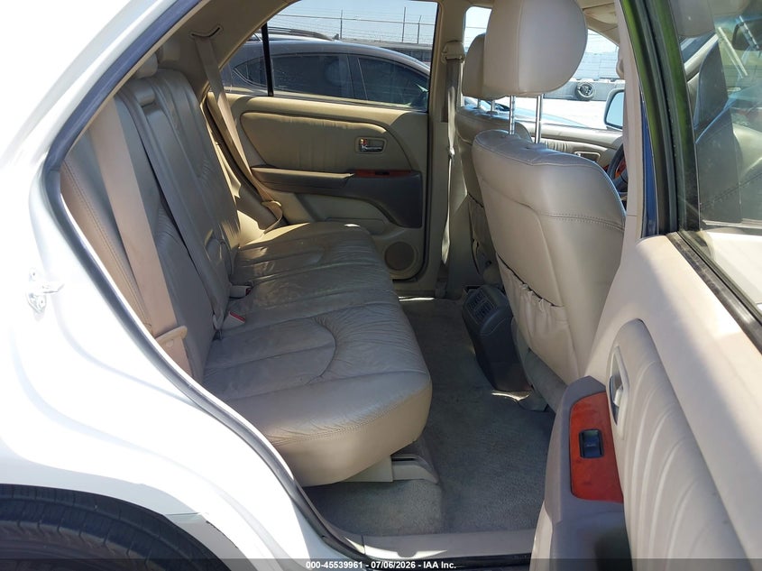 2001 Lexus Rx 300 VIN JTJGF10U810115885 IAAI salvage auction — REAR END, Clear - Dealer Only (California), sold $875 on 2026-07-15 (photo 8)